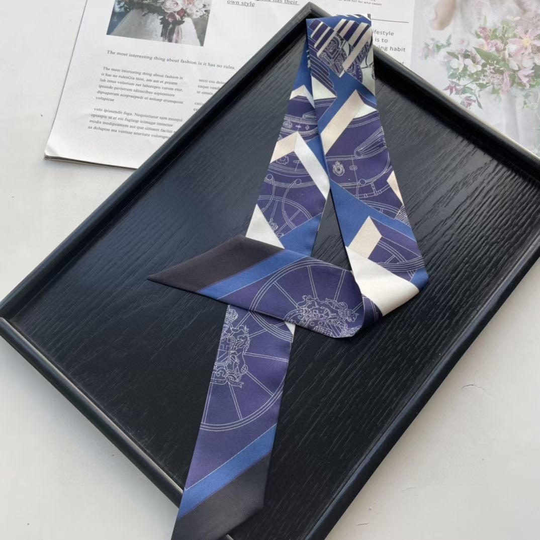 TOP HERMES Twilly Springs Springs Twilly 86 x 5 cm - Four Colours