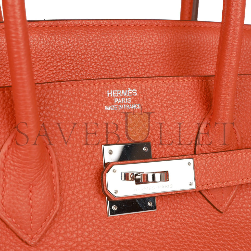 HERMES BIRKIN 35 CLEMENCE PALLADIUM HARDWARE (35*25*18cm)