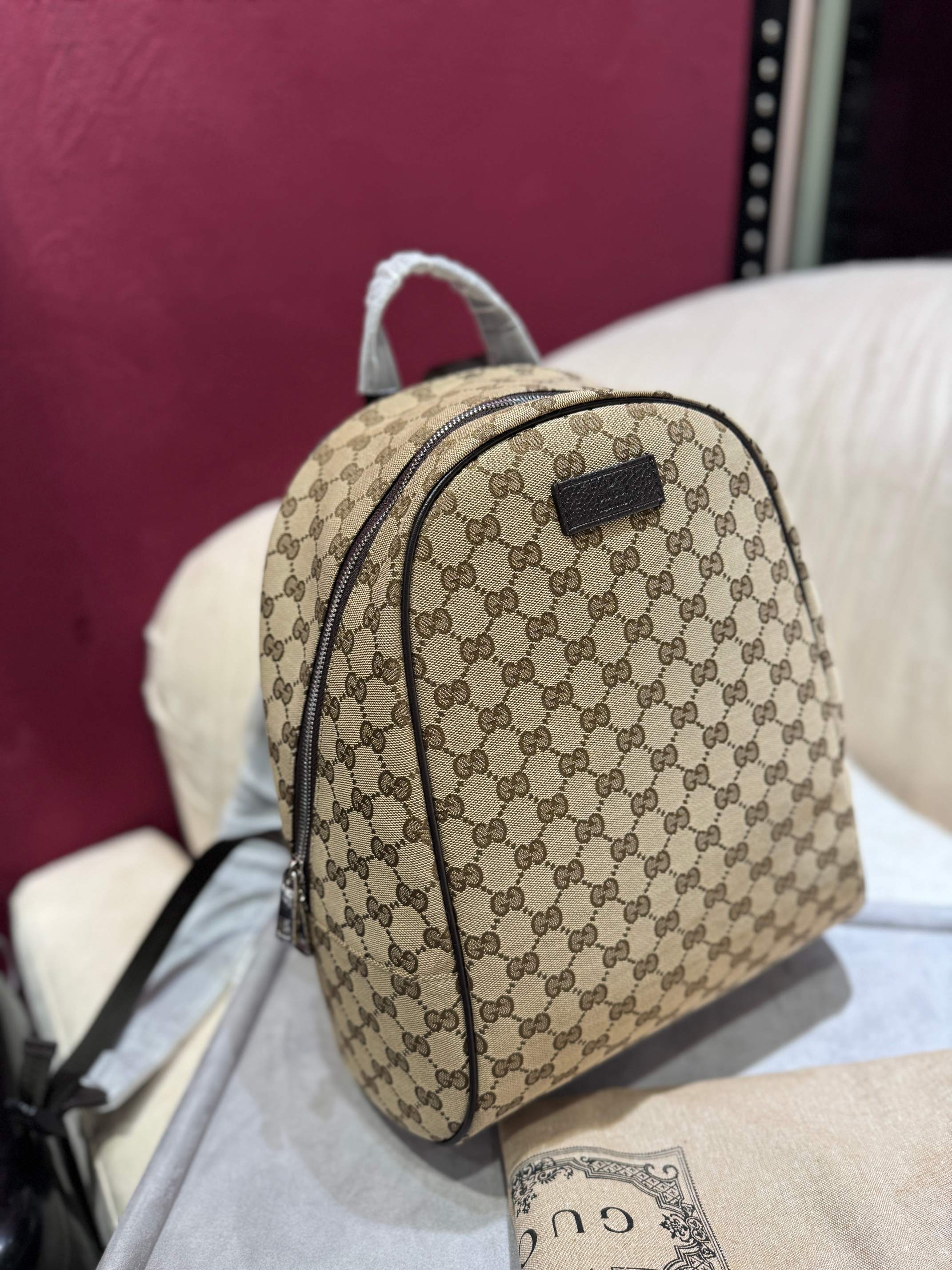 TOP GUCCI Backpack 30 x 37 x 14 cm - Brown