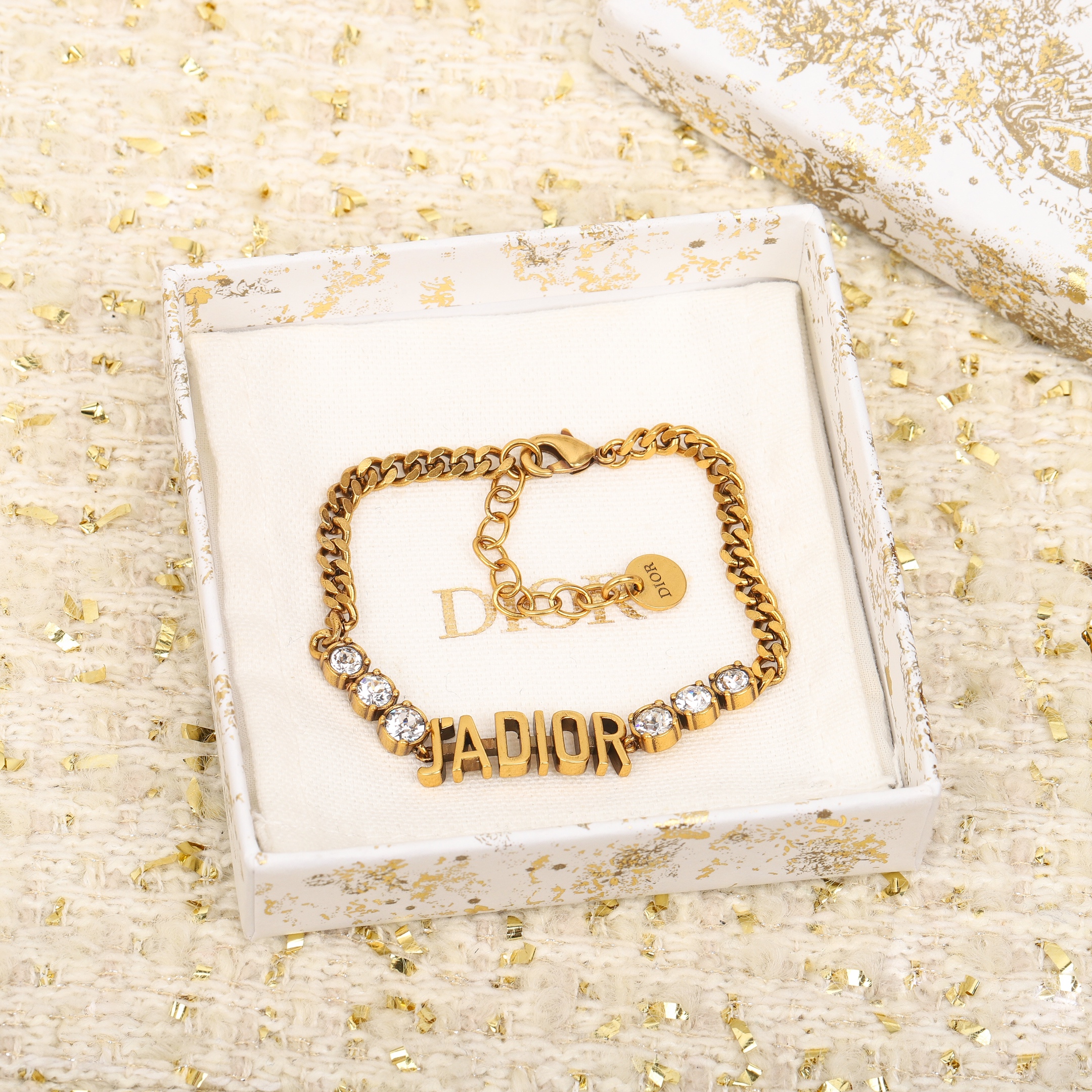 TOP Christian Dior CD Bracelet - Gold