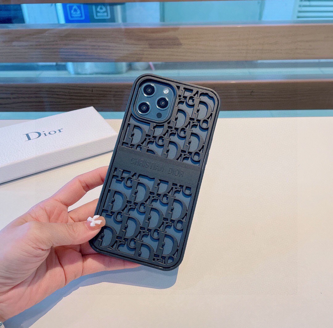 DIOR Hollow Design All-Inclusive Phone Case (Replica)
