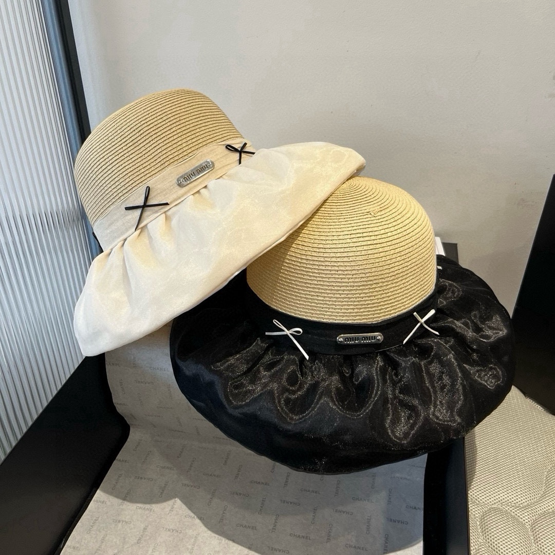 TOP Miu Miu Straw Hat - 2 Color