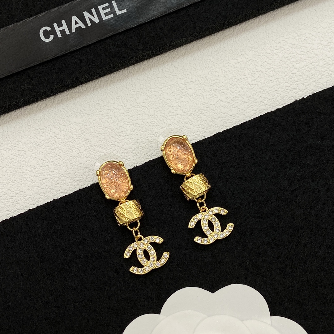 TOP CHANEL CC Earrings - Gold