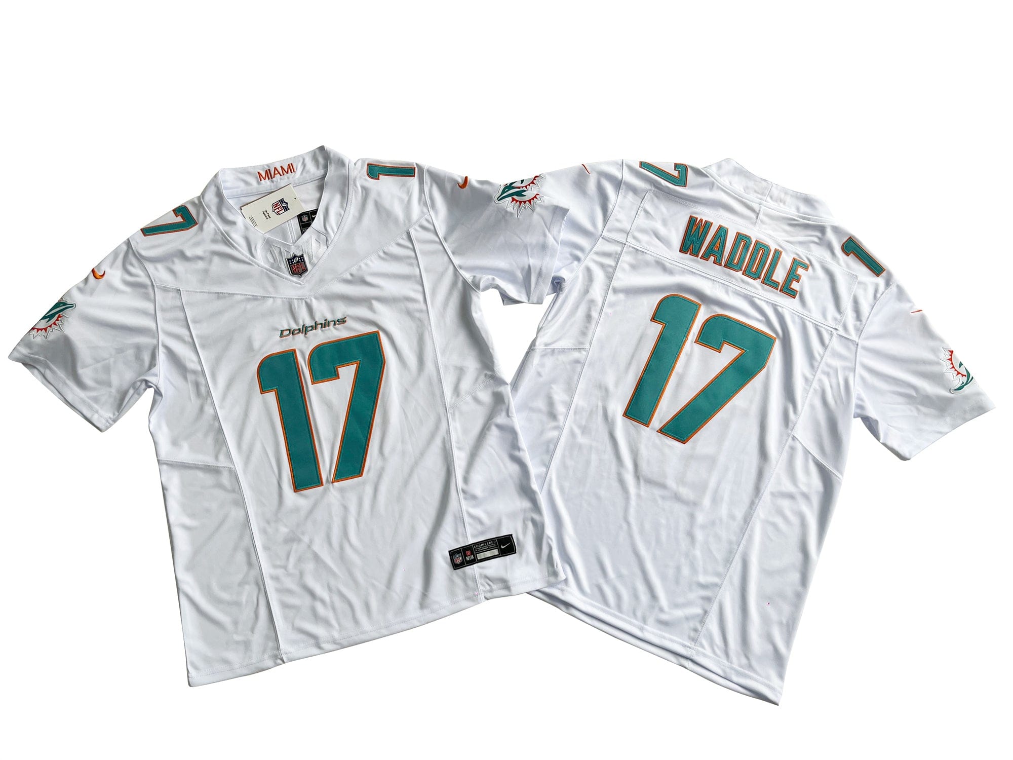 Miami Dolphins 17# Jaylen Waddle  Vapor F.U.S.E. Limited Jersey