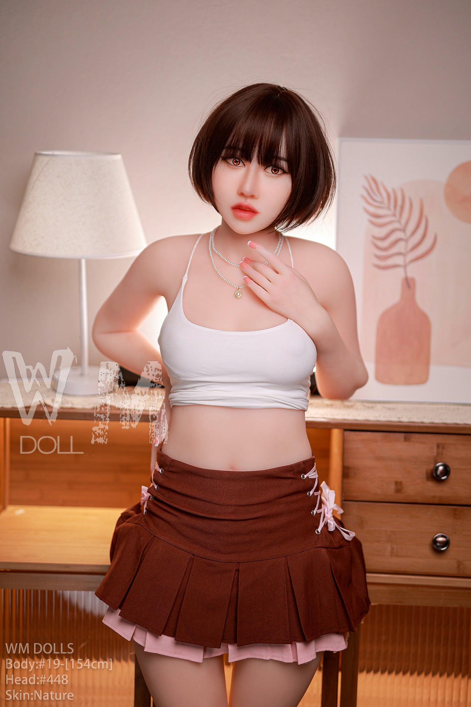 154cm/5ft1 B-cup Cute TPE Sex Doll with #448 Head