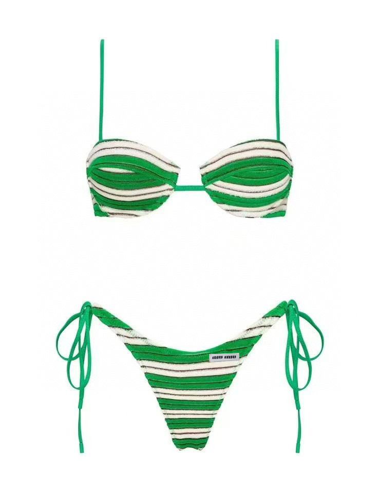 TOP Miu Miu Bikini Swimsuit - Green
