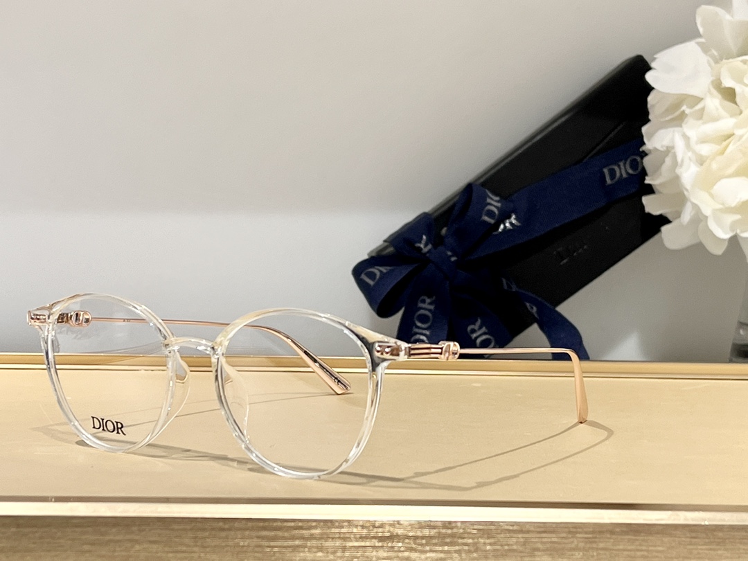 TOP Christian Dior Fashionable Simple Versatile Frame Round Shape Sunglasses - 5 Colors