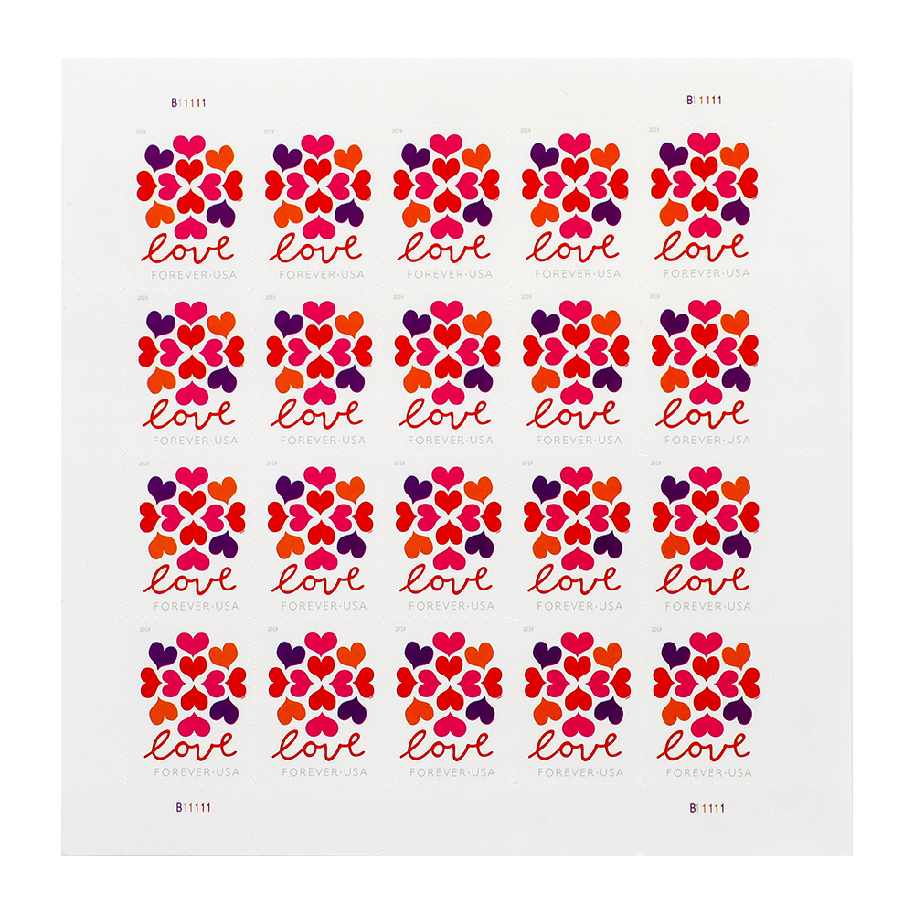 2019 US Heart Blossom Forever First-Class Postage StampsWedding