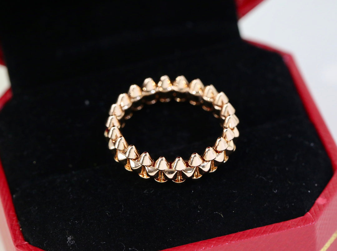 TOP Cartier Spike Class Ring - Rose Gold