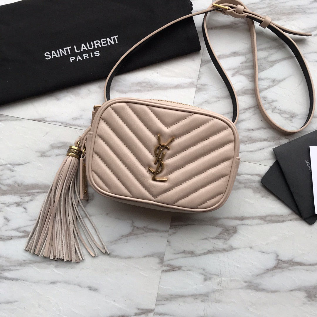 TOP Yves Saint Laurent YSL Loulou Belt Bag - Light Beige