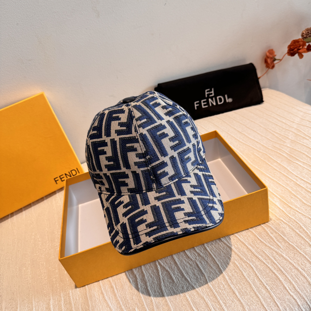 TOP FENDI Letter Baseball Hat - 4 Colors