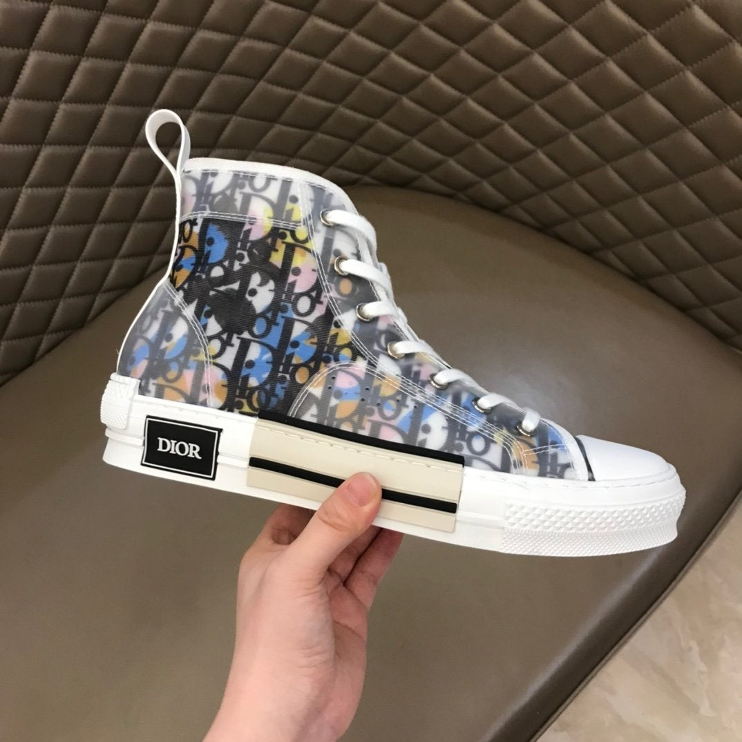 Dior B23 High Top Alex Foxton CD35 Canvas Shoes