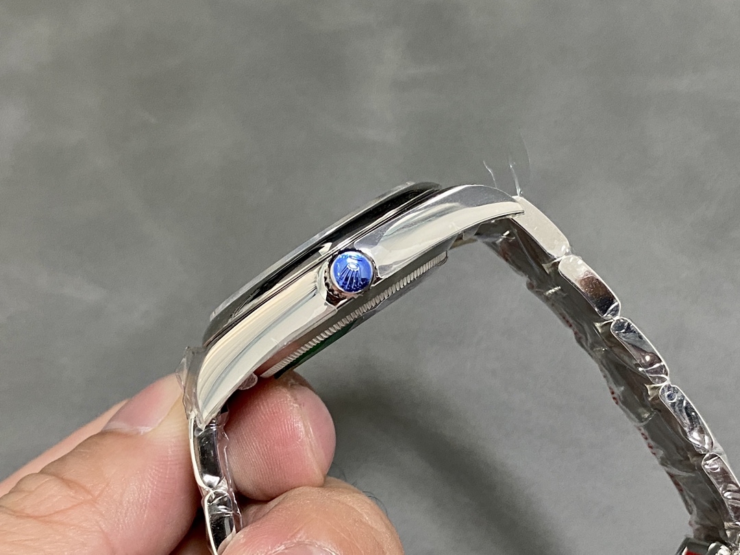 TOP ROLEX Oyster Perpetual Purple Dial Watch 39mm - Sliver