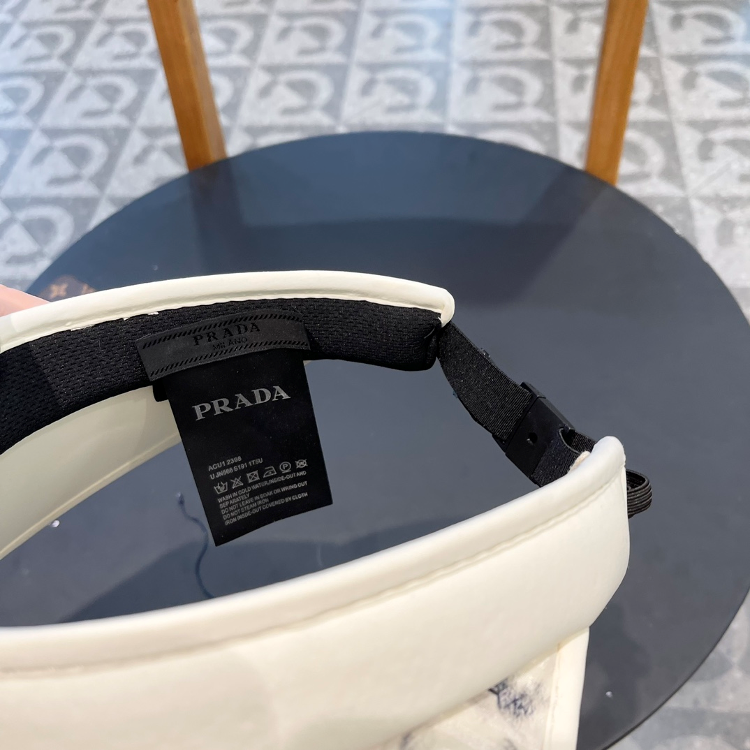 Prada Chinese Style ink Painting Empty Top Hat Sunhat （Replica）