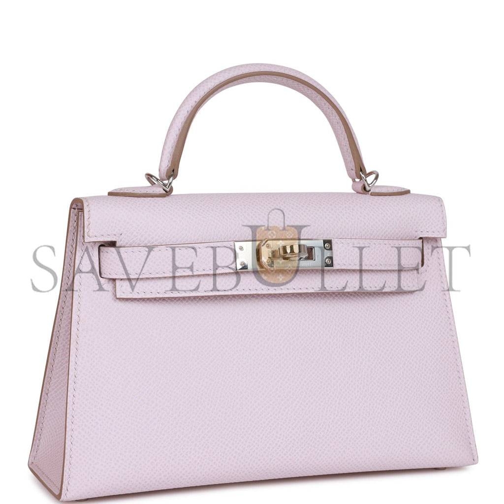 HERMES MINI KELLY EPSOM PALLADIUM HARDWARE (19*12*5.5cm)