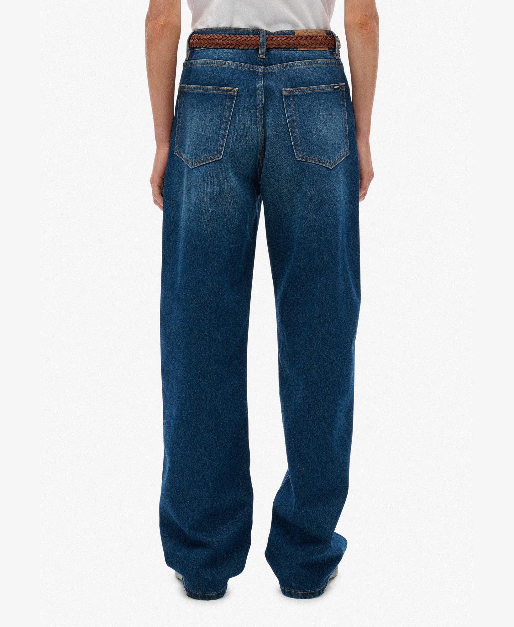 High Rise Wide Leg Jean | Deep Indigo Denim 30