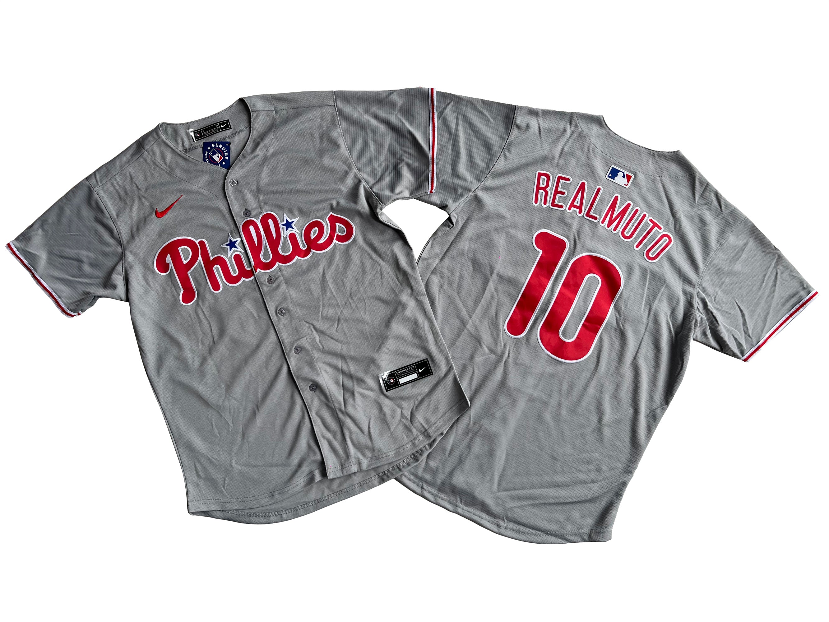 10# J.T. Realmuto Philadelphia Phillies Away Limited Player Jersey