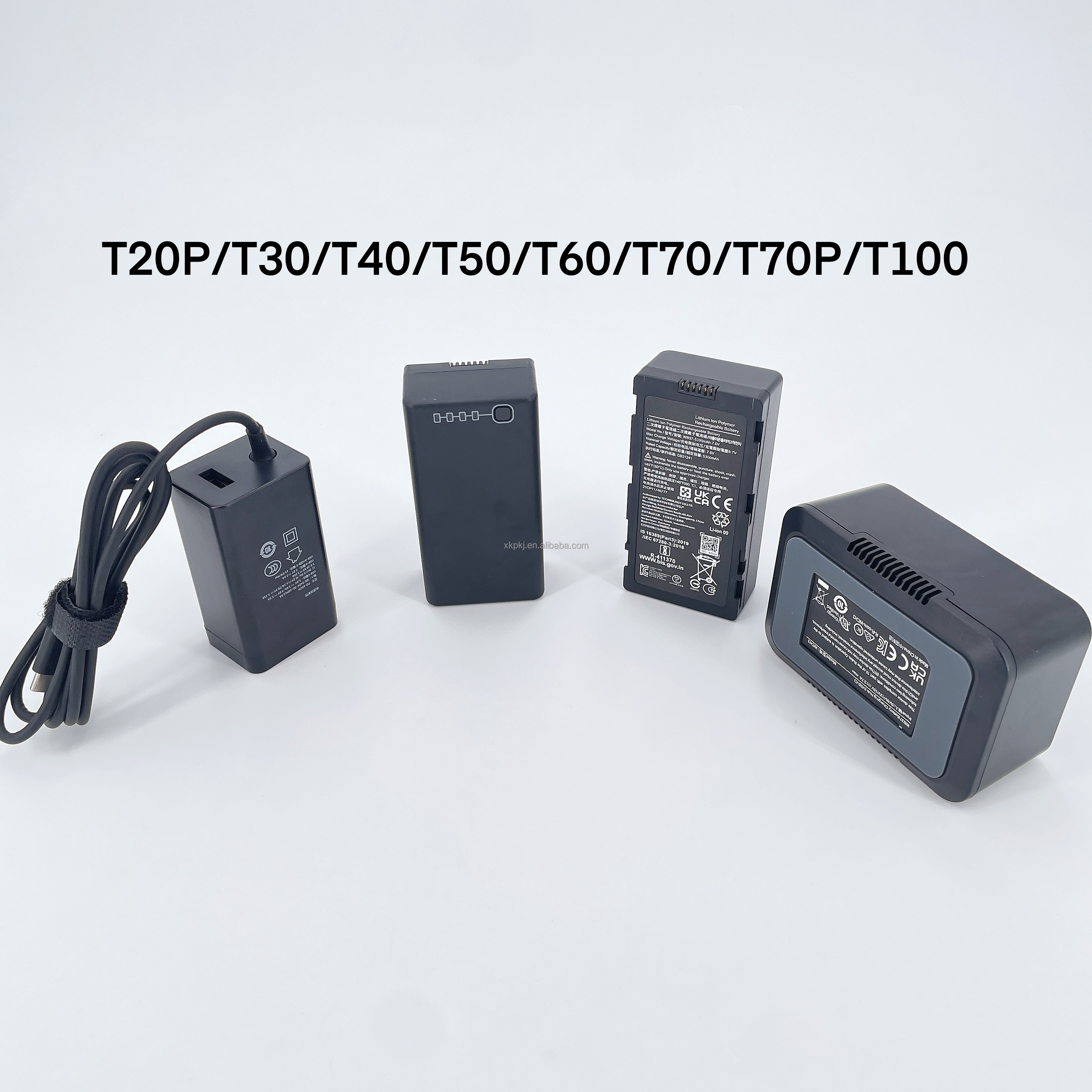 65W Fast Charging Kit for Plant Protection Drone Remote Controller Compatible with DJI Agras T40 T20P T30 T50 T60 T70 T70P T100