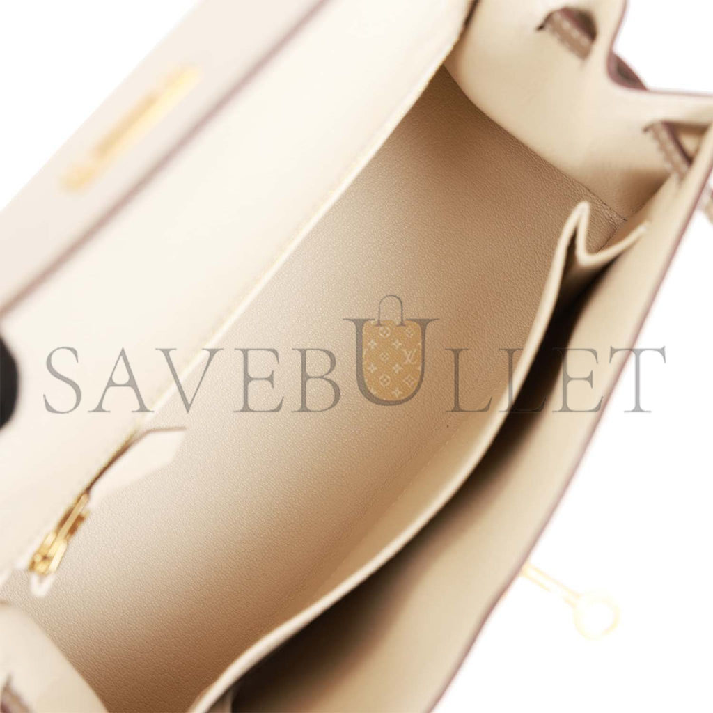 HERMES MASTER KELLY 25 EPSOM BRUSHED GOLD HARDWARE (25*17*7cm)