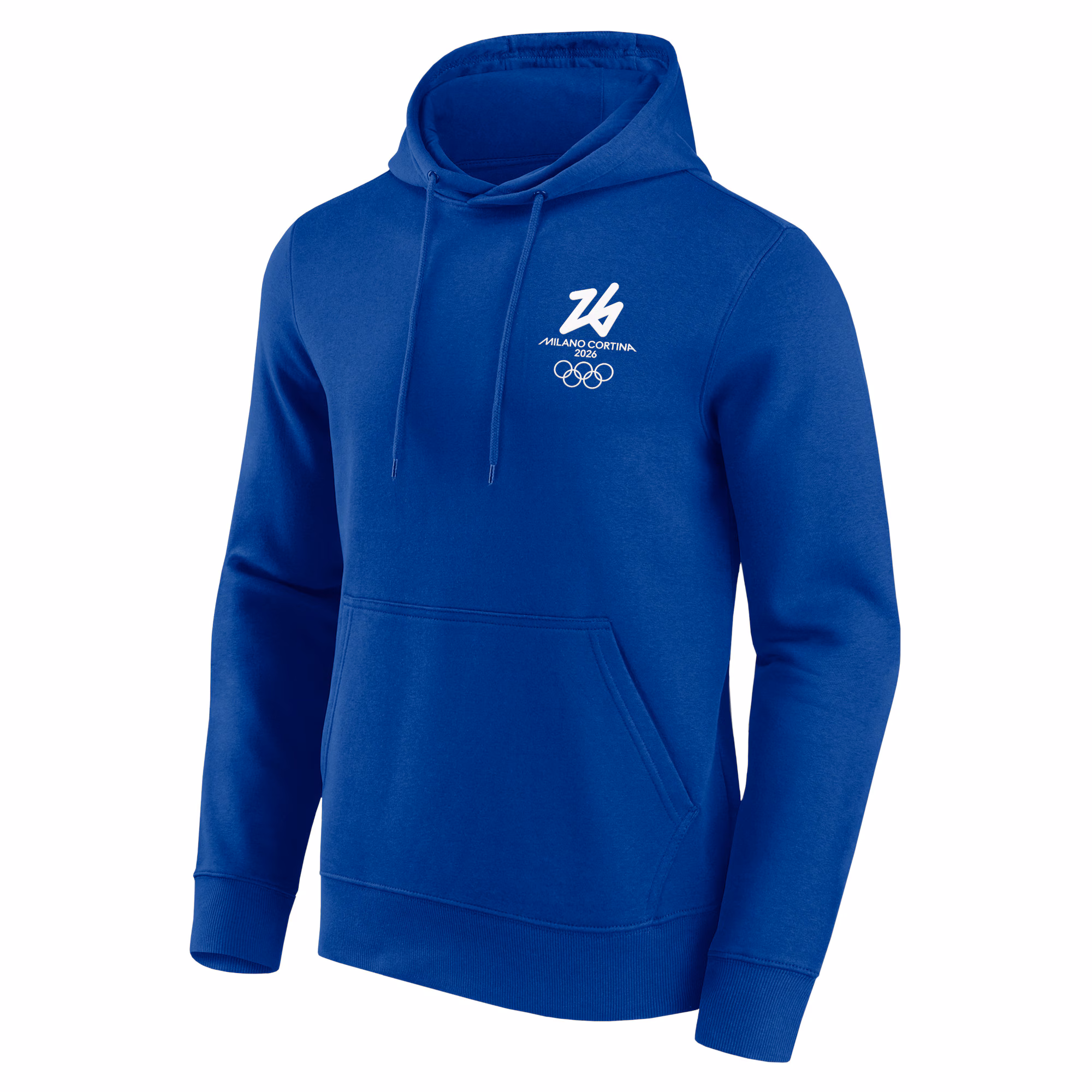 Milano Cortina 2026 Olympics Front & Back Logo Graphic Hoodie - Blue
