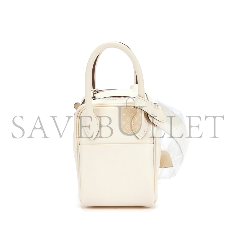 HERMES MASTER MINI LINDY 19 SWIFT PALLADIUM HARDWARE (19*12.5*9cm)