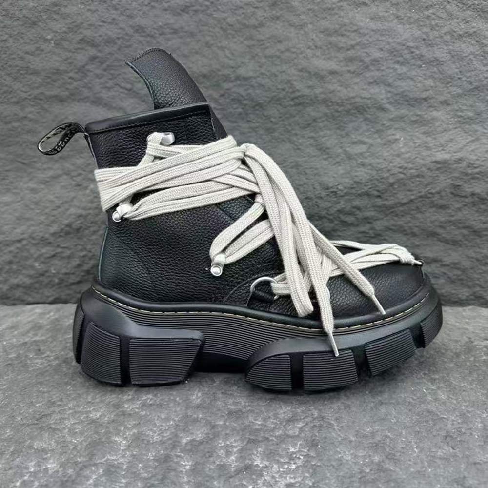 DR. MARTENS X RICK OWENS 1460 DMXL MEGALACE BOOT (Replica)