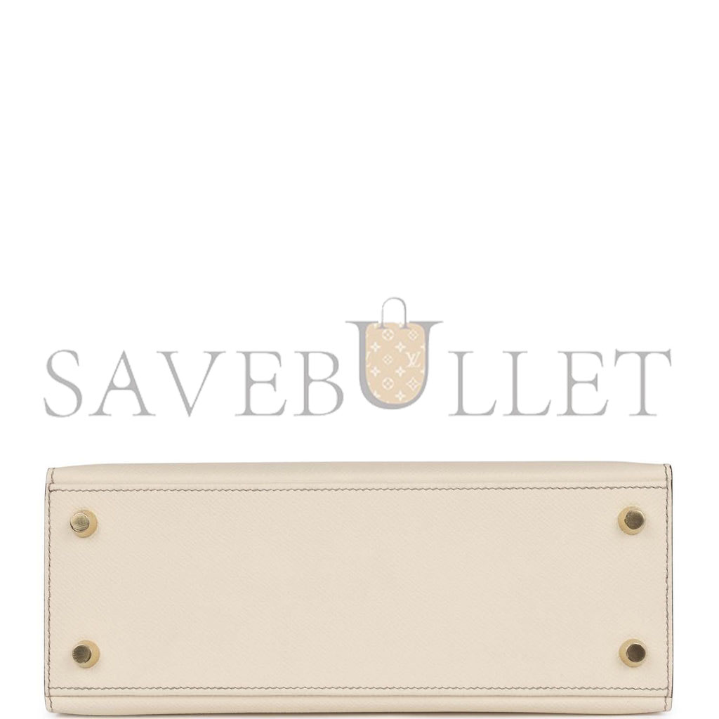 HERMES MASTER KELLY 25 EPSOM BRUSHED GOLD HARDWARE (25*17*7cm)