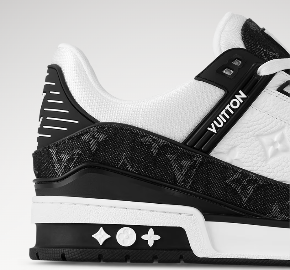 TOP Louis Vuitton LV Sneakers Cow Leather - White and Black