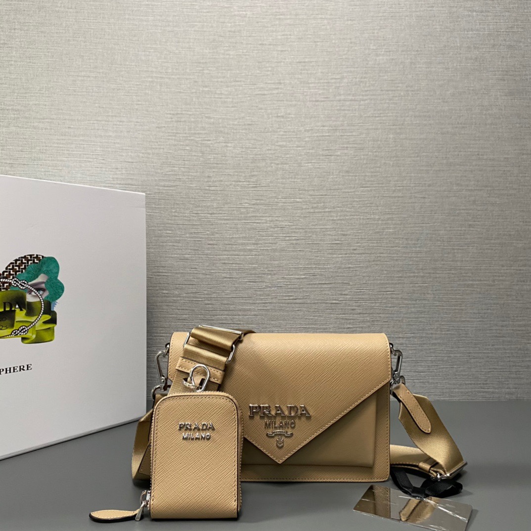 TOP PRADA Mini Envelope Bags 20x12x4cm - 3 Colors
