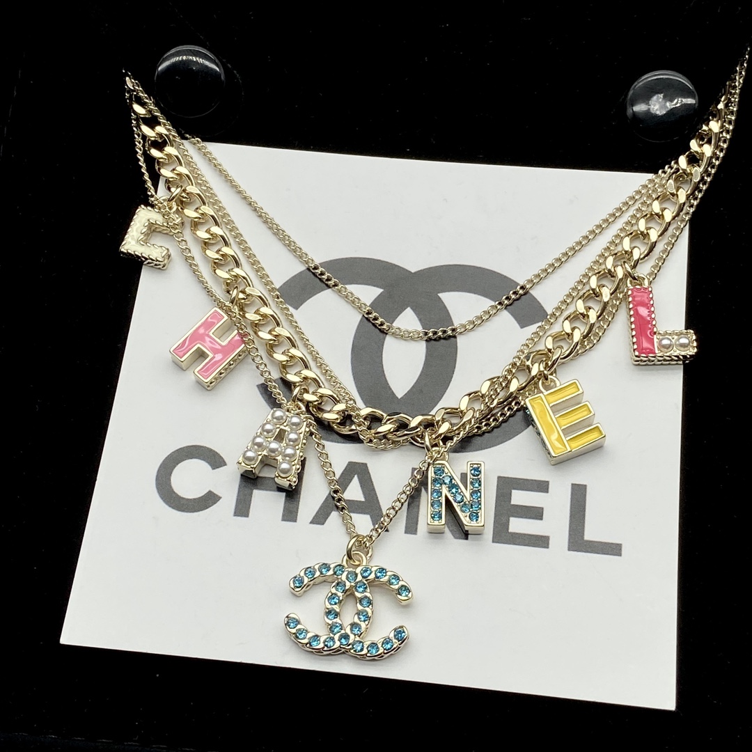TOP CHANEL Layering Necklace - Gold