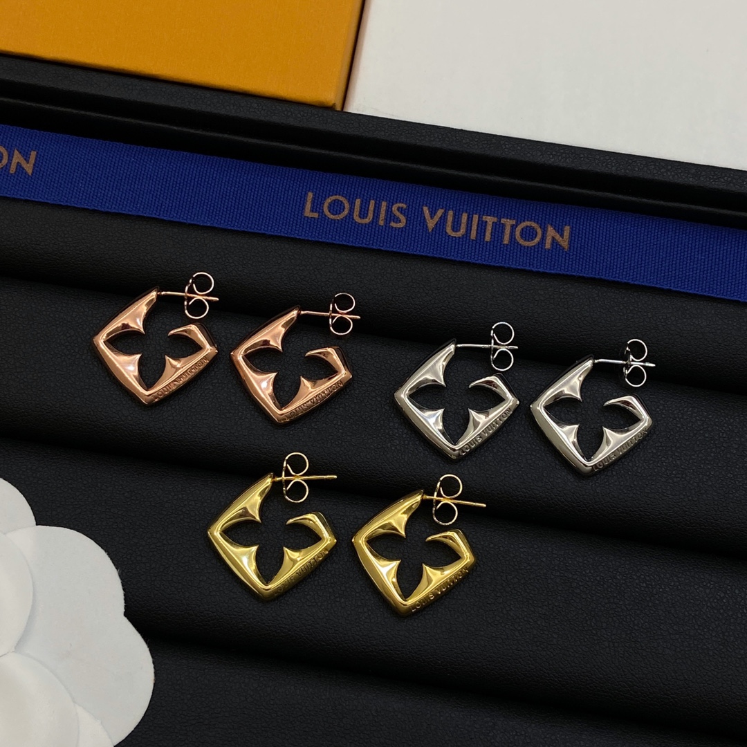 TOP Louis Vuitton LV Earrings-3 Colors