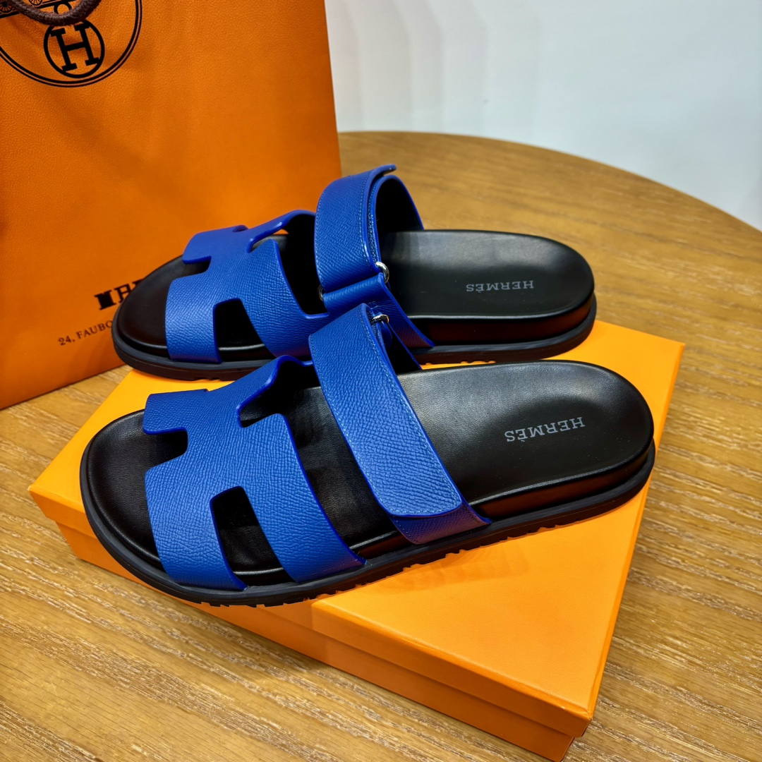 Hermès Chypre leather sandals （Replica）