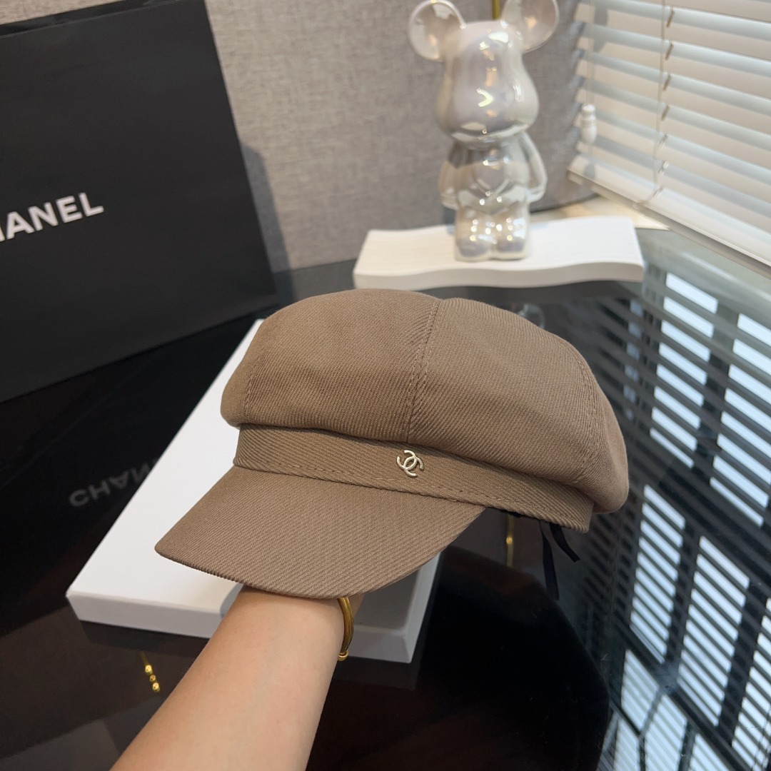 TOP CHANEL Autumn And Winter Octagonal Hat - 3 Colors