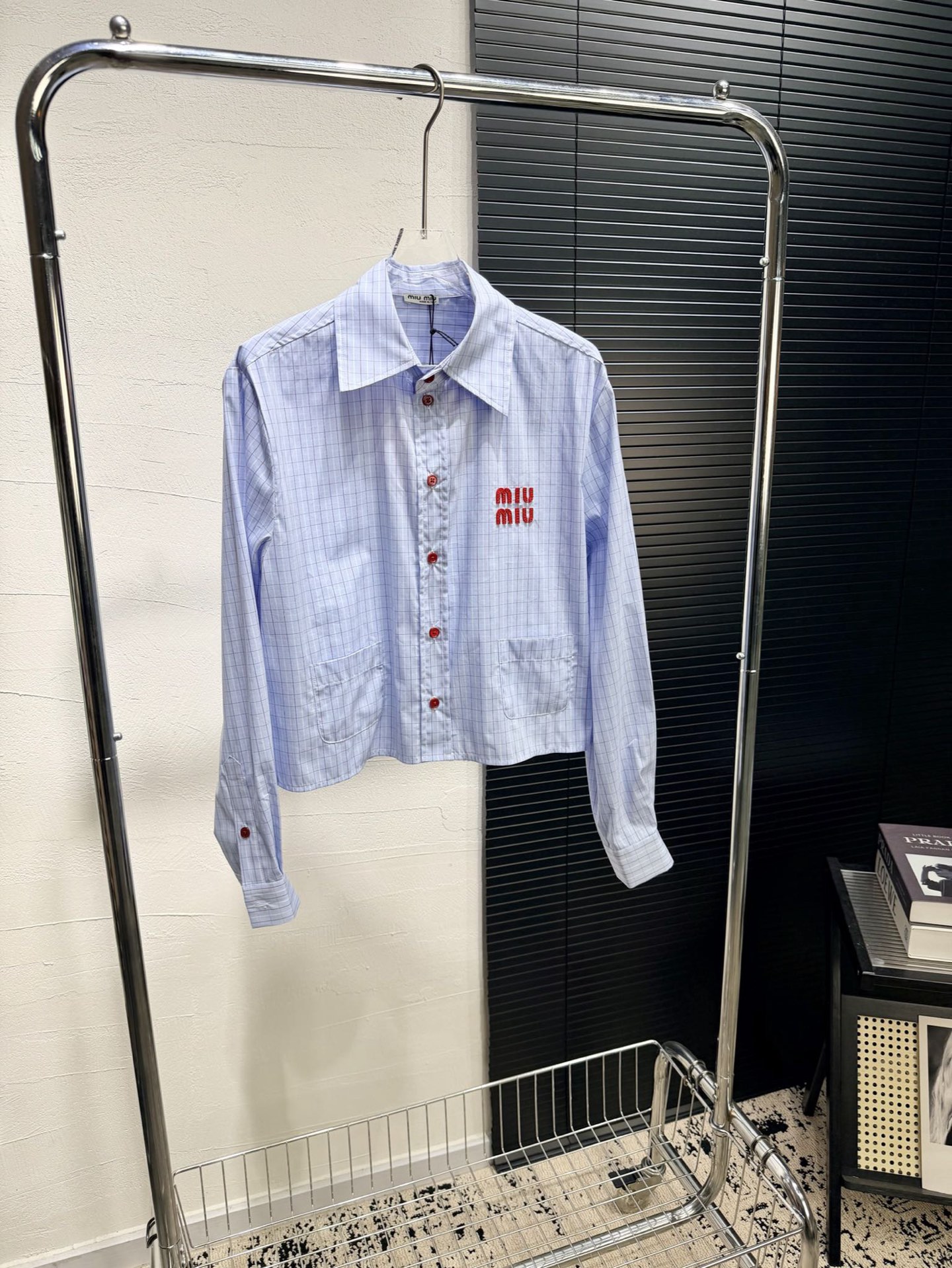 TOP Miu Miu Striped Shirt - Blue
