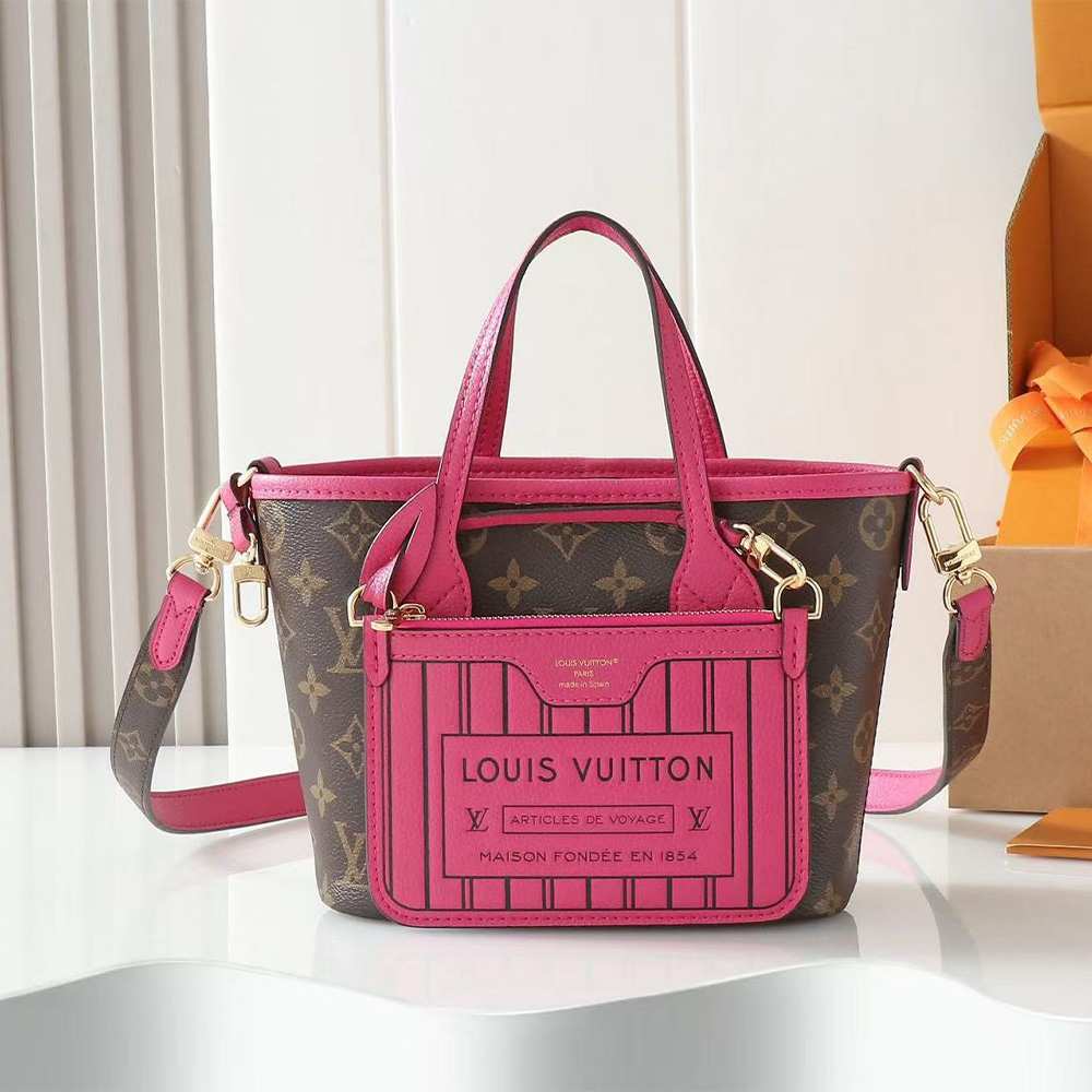 Louis Vuitton REVERSIBLE Neverfull Bandoulière Inside Out BB (7A regular version)