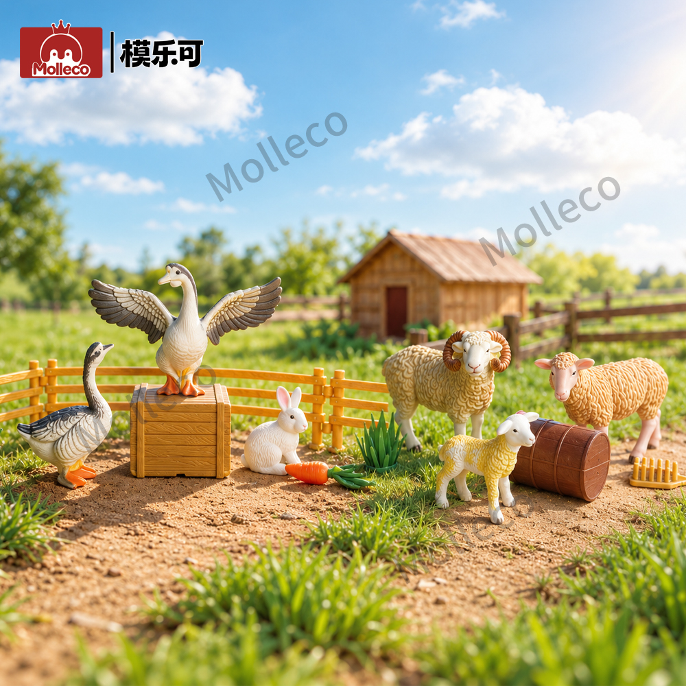 Molleco Animal Figure Toy Set for Kids and Children ST016