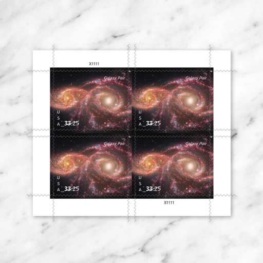 Galaxy Pair Stamp