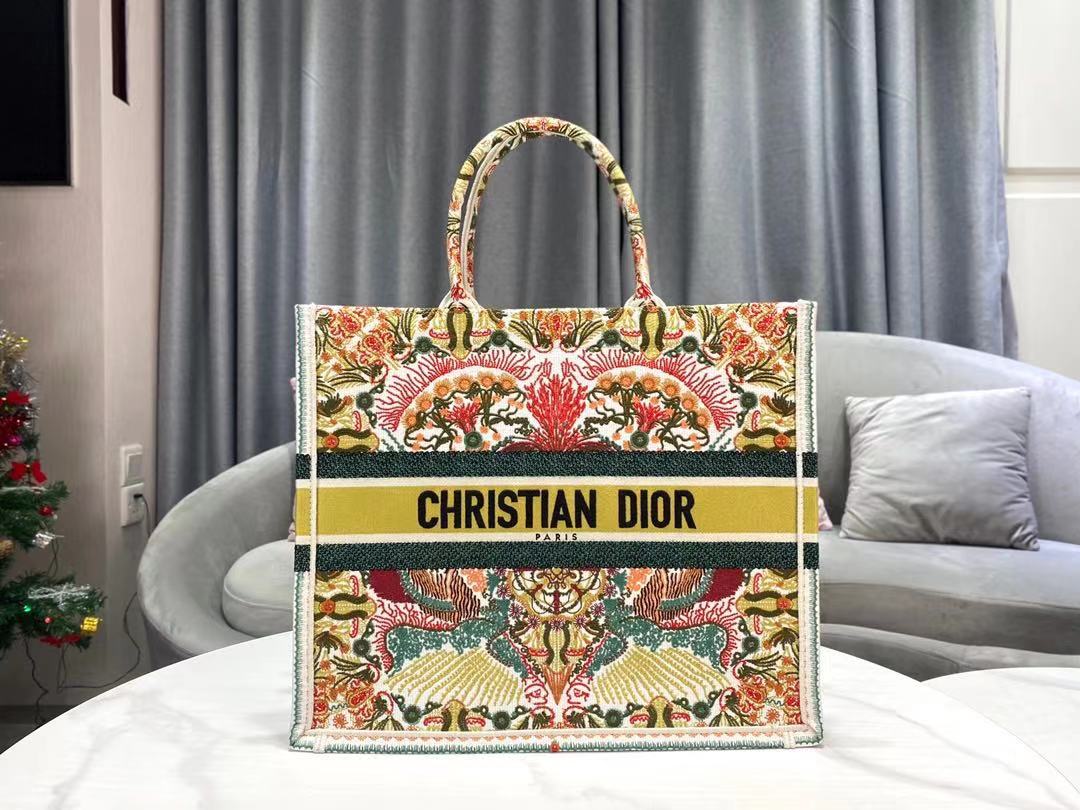 TOP Christian Dior Book Tote Bag Large 41.5cm - Multicolored