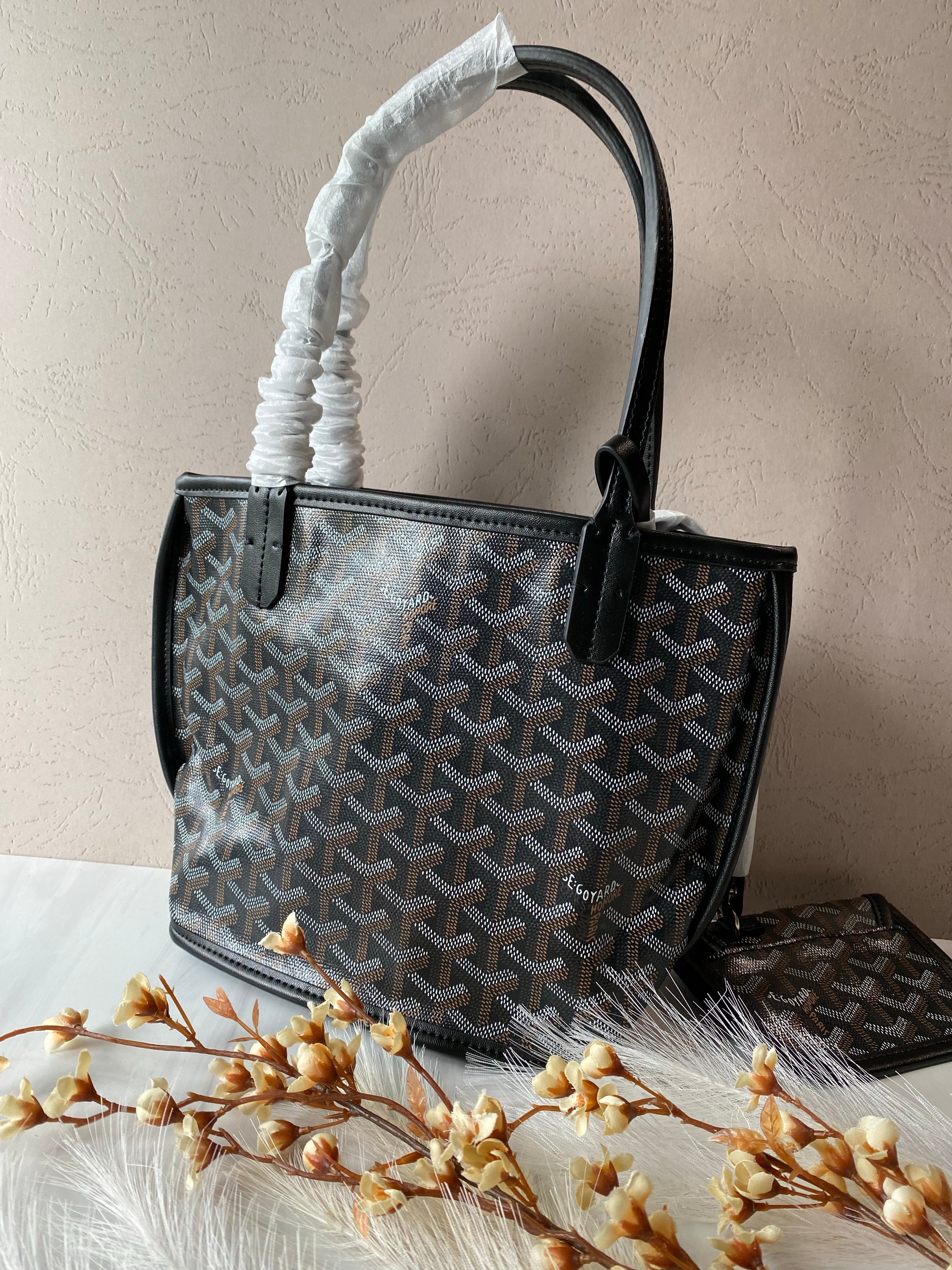 TOP Goyard Anjou Mini Bag 20*10*20cm - Black & Brown