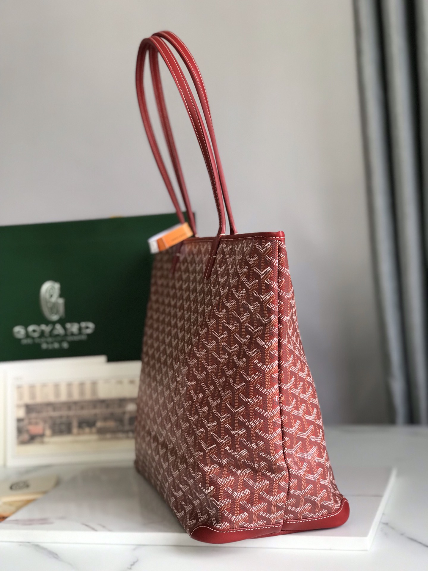 TOP Goyard Tote Bags 35*27*14cm - Red