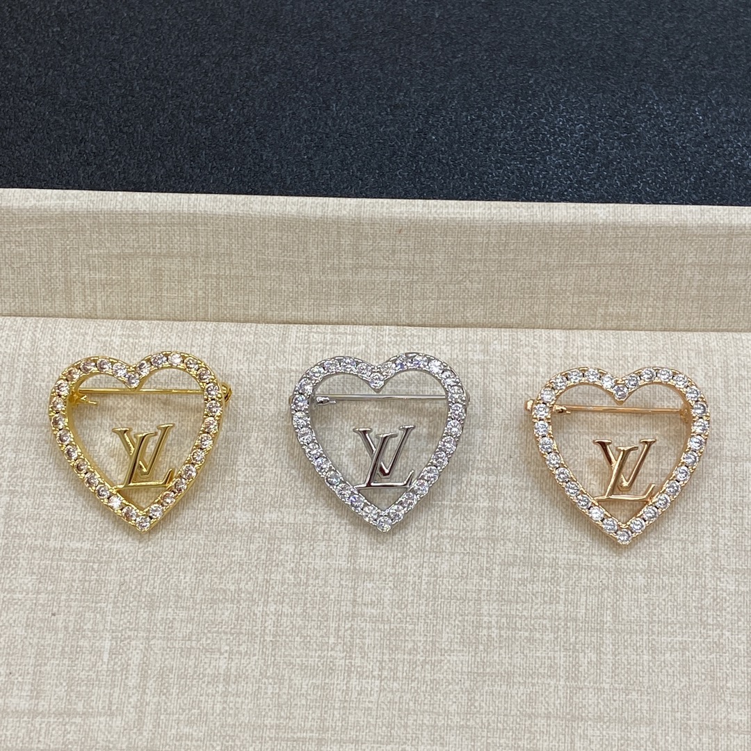 TOP Louis Vuitton LV Brooch - 3 Color