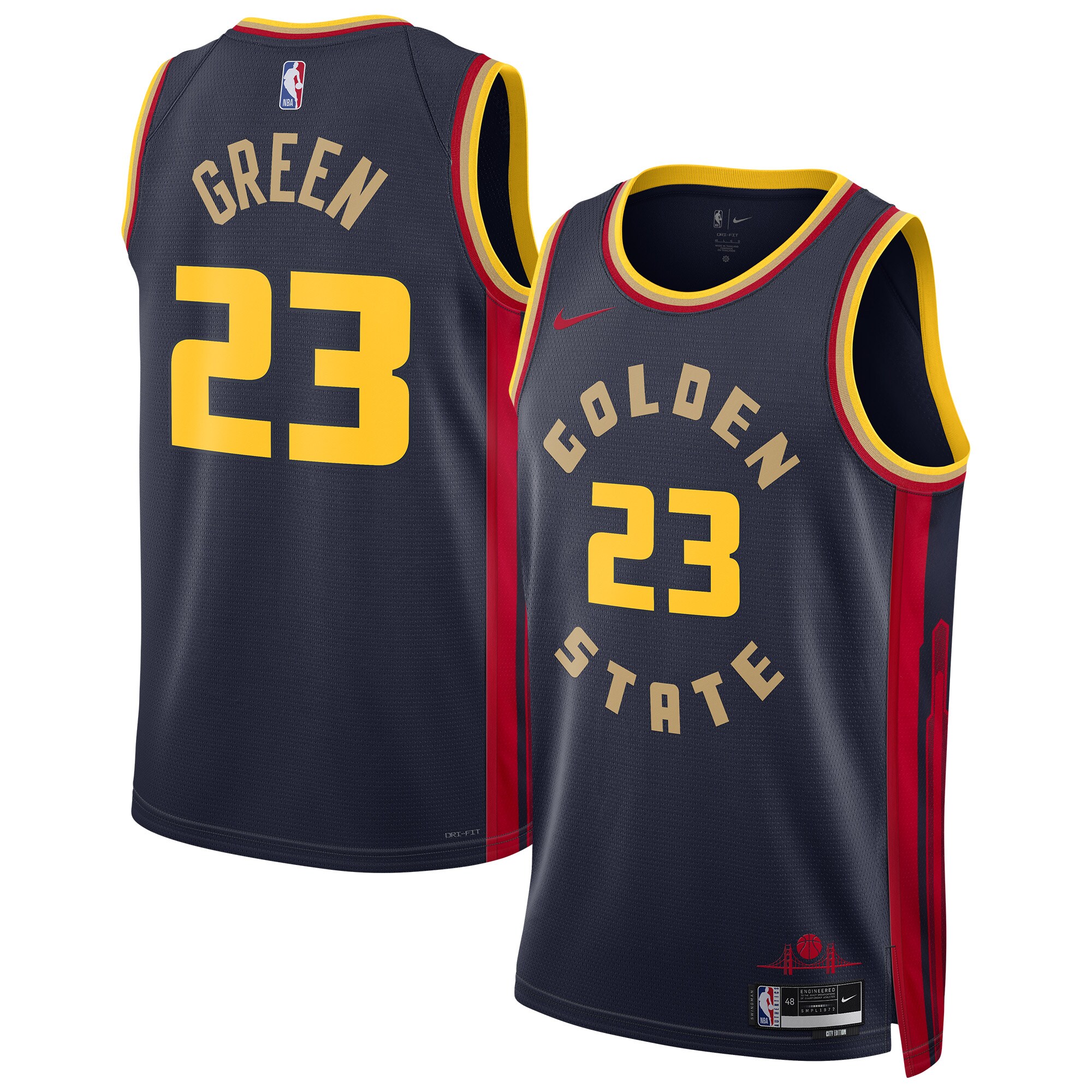 Unisex Golden State Warriors Draymond Green Navy 2024/25 Swingman Jersey - City Edition