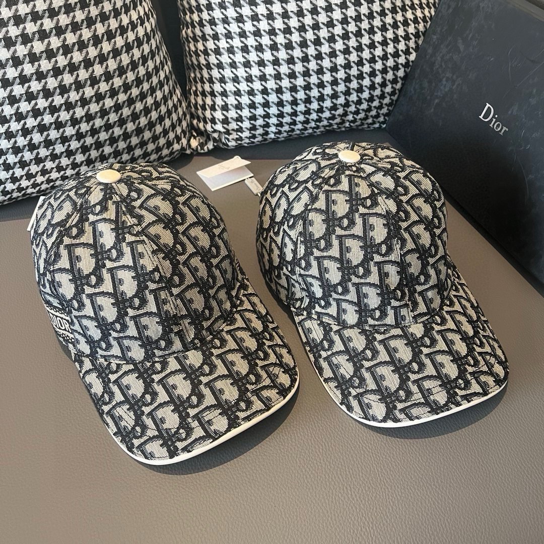 TOP Christian Dior Monogram Baseball Hat - 4 Color