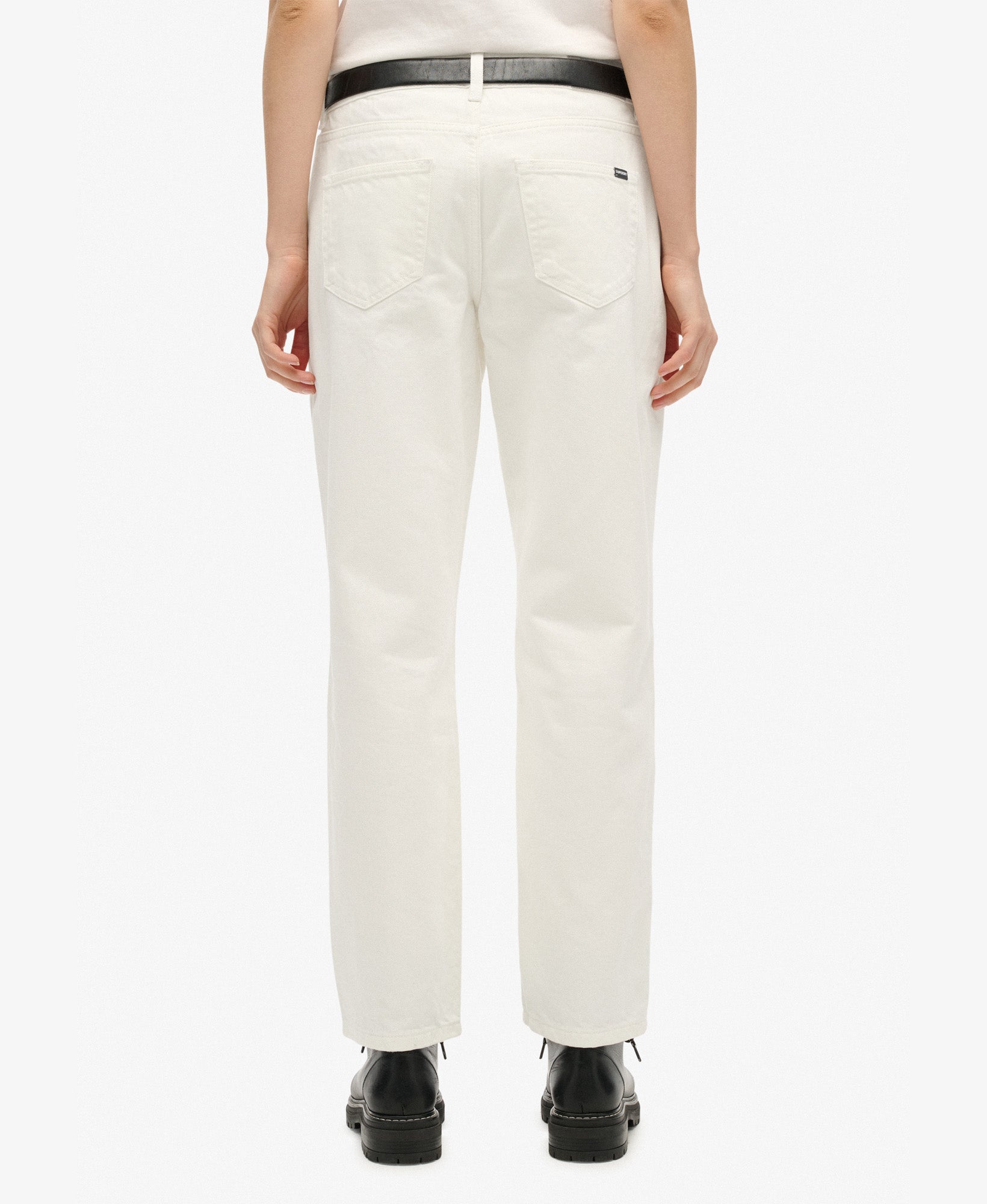 Mid Rise Straight Jean | Ecru Denim 30