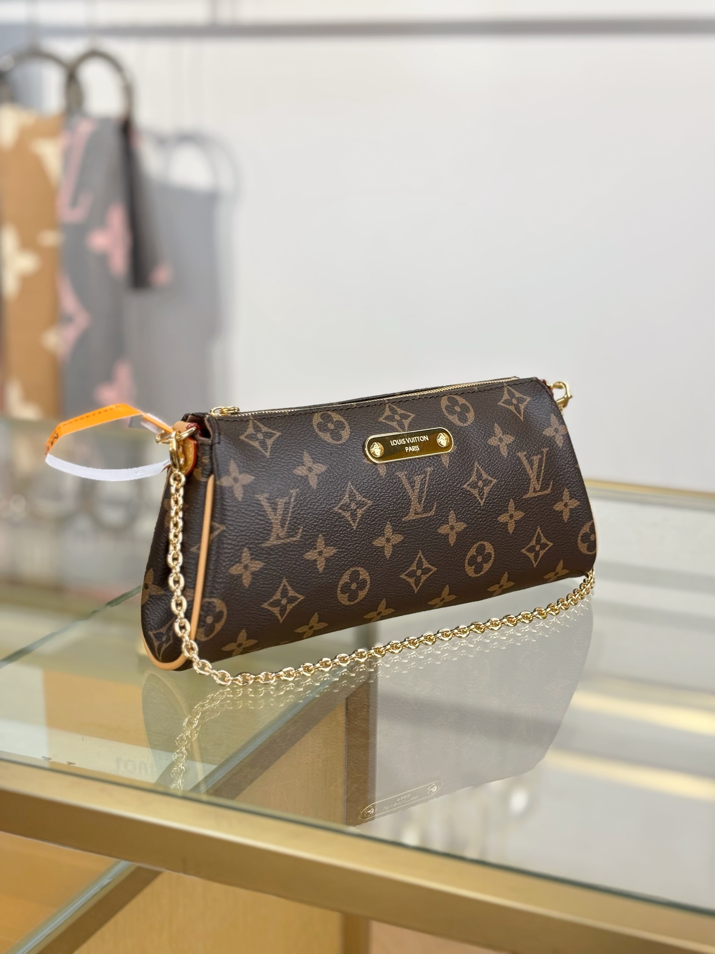 TOP Louis Vuitton LV Pochette Eva Monogram 27x11x5cm - Brown