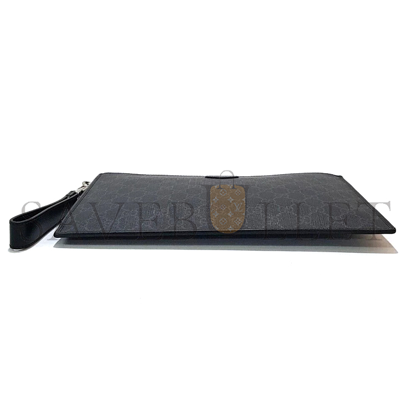 GUCCI GG DENIM POUCH 672953 (30.5*21*1.5cm)