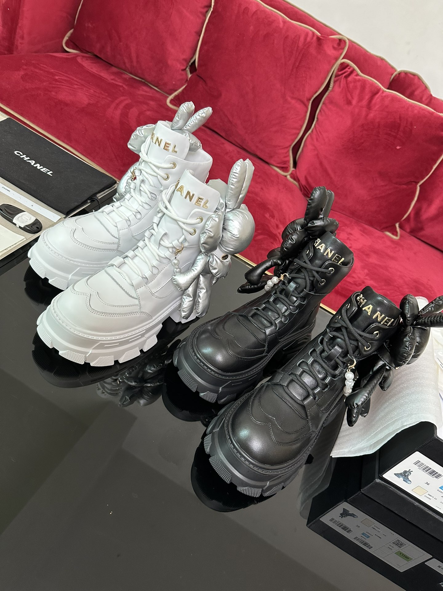 TOP CHANEL Detachable Doll Toy Short Boots - 2 Colors