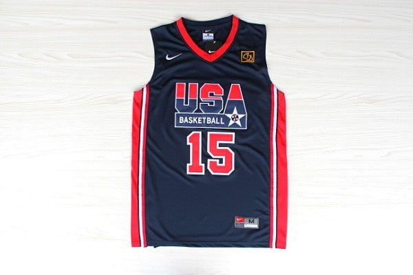 1:1 double-layer solid embroidery player version of Mengyi Replica #15 Johnson Blue Jersey Suit(复制)