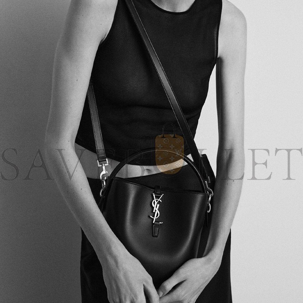YSL LE 37 SMALL IN SHINY LEATHER 7490362R20W1000 (17*20*13cm)
