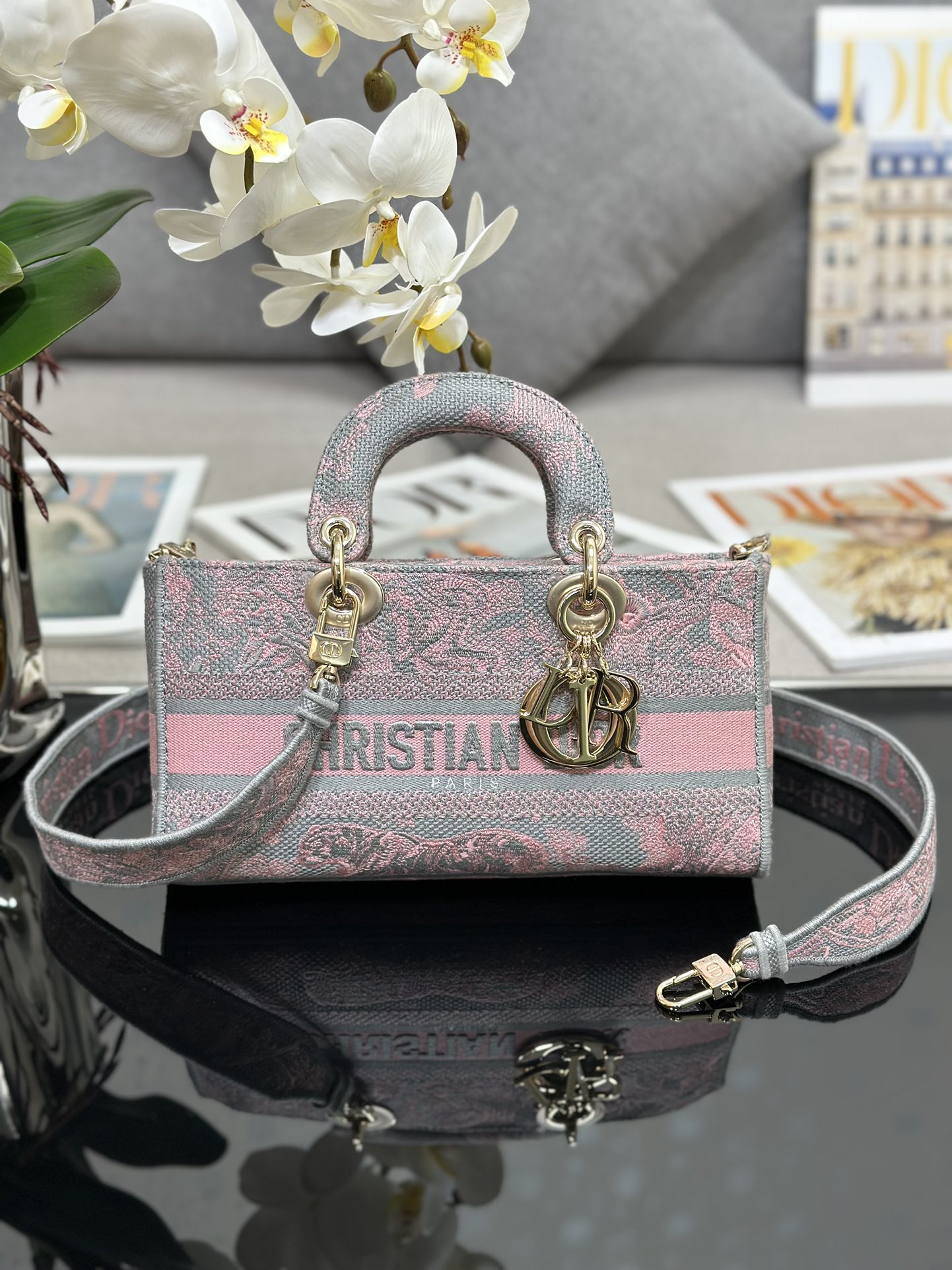 TOP Christian Dior Lady D-Joy Horizontal Magpie Bag  26 x 13.5 x 5 cm - 2 Colors